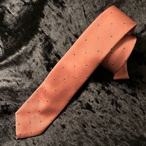 Dior Christian Dior Tie with Dotted Pattern -
Mauve tie with navy oblong dots